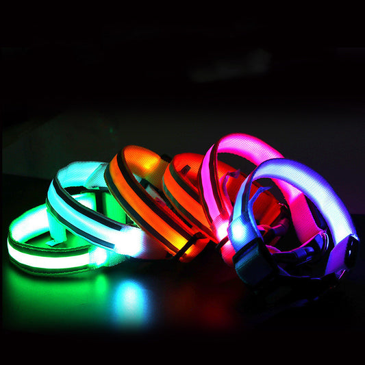 Anti-lost Led Luminous Dog Collar Pet Supplies